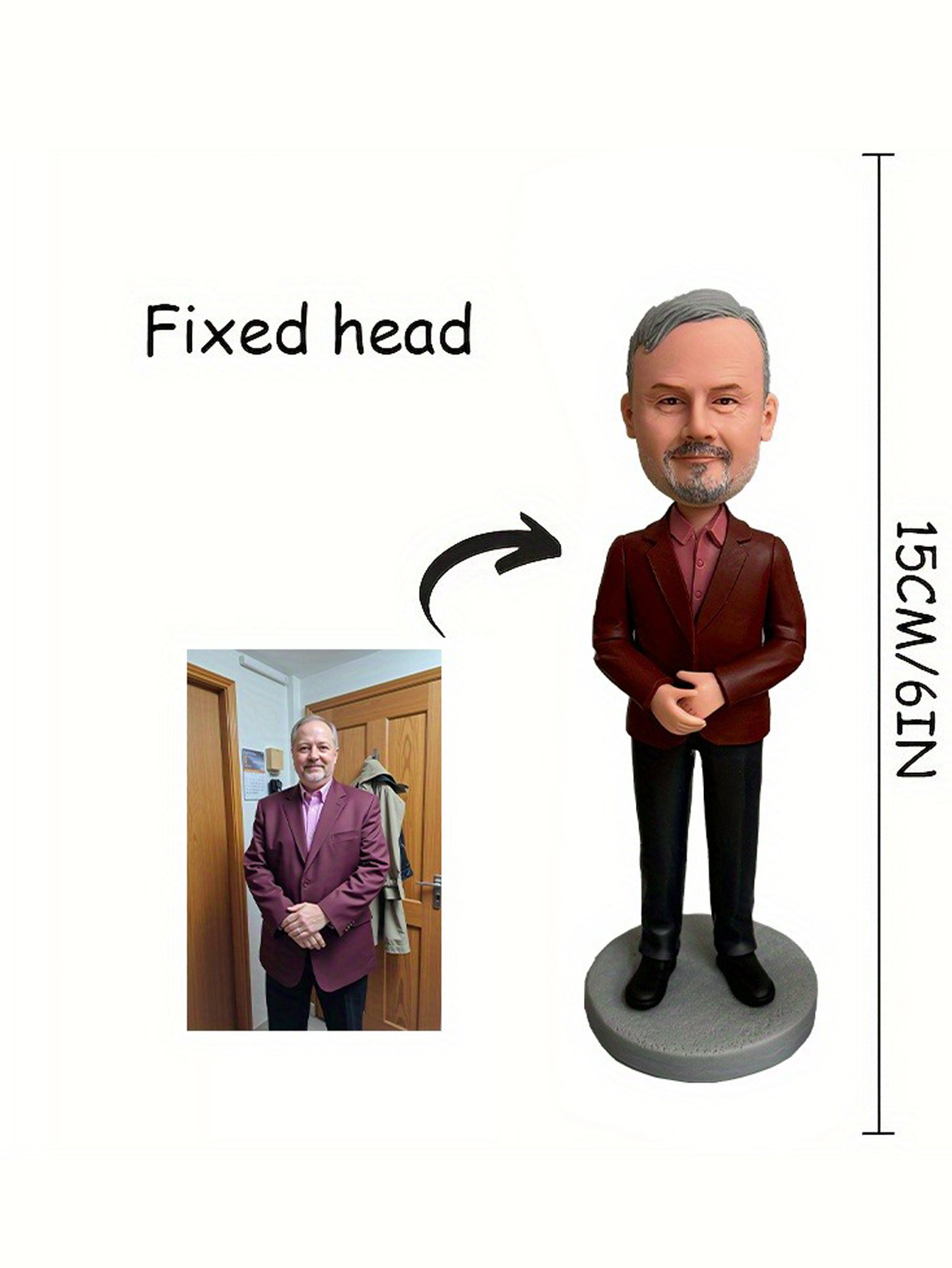 Custom Cartoon Character Bobblehead Dolls Handcrafted Clay Bobblehead Dolls